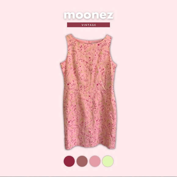 VINTAGE | Floral Embroidered Jessica Howard Dress - Picture 1 of 5